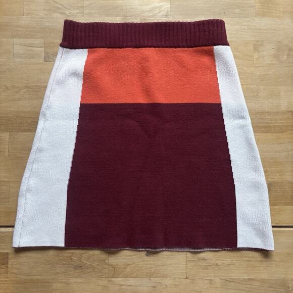 Urban Outfitters Mini Skirt Women’s Size Small Red Orange Retro Y2K Style - Picture 9 of 9